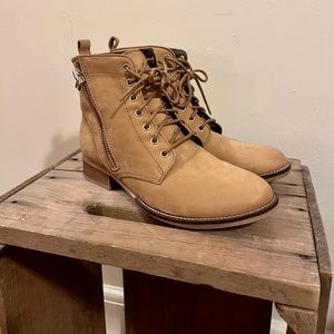 ALDO Boots - Women's Laced Boots - Tan - Size 8